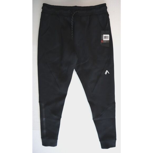 Alphalete AA1-MECFJ-J-BK-201 Men's Sz L Black ELMTS Cuffed Jogger Pants - Picture 1 of 7